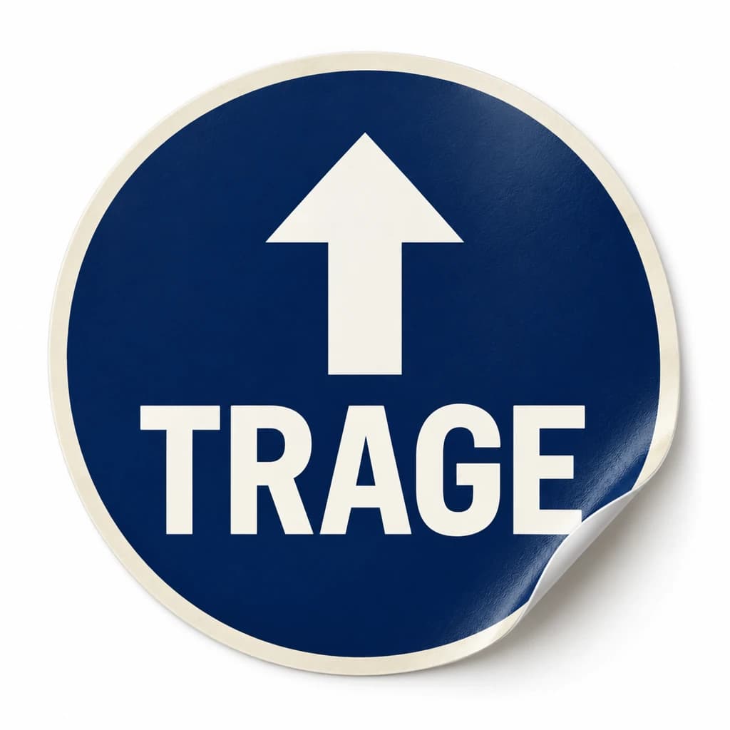 Autocolant Trage / Împinge pentru ușă