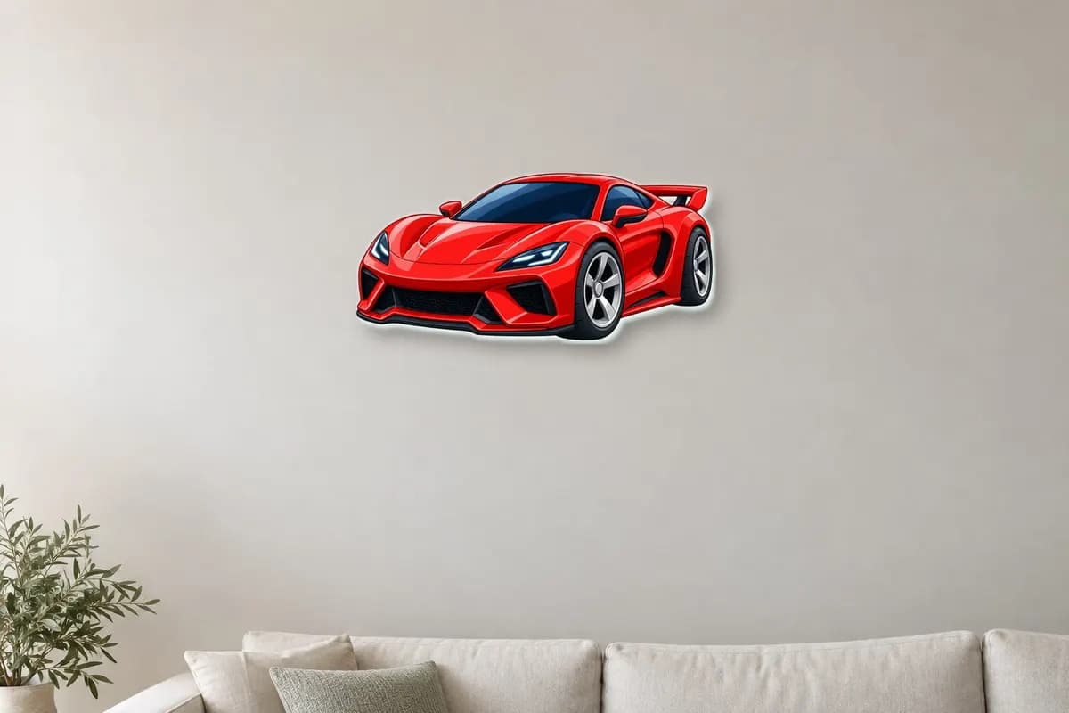 Decor plexiglas mașină sport
