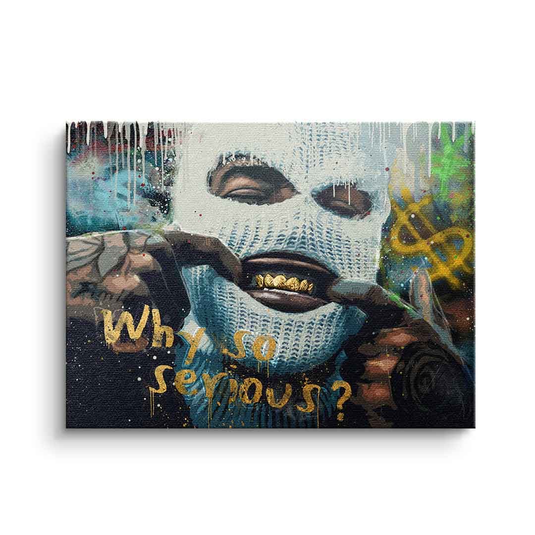 Tablou canvas gangster cu dinți aurii – decor cameră gaming