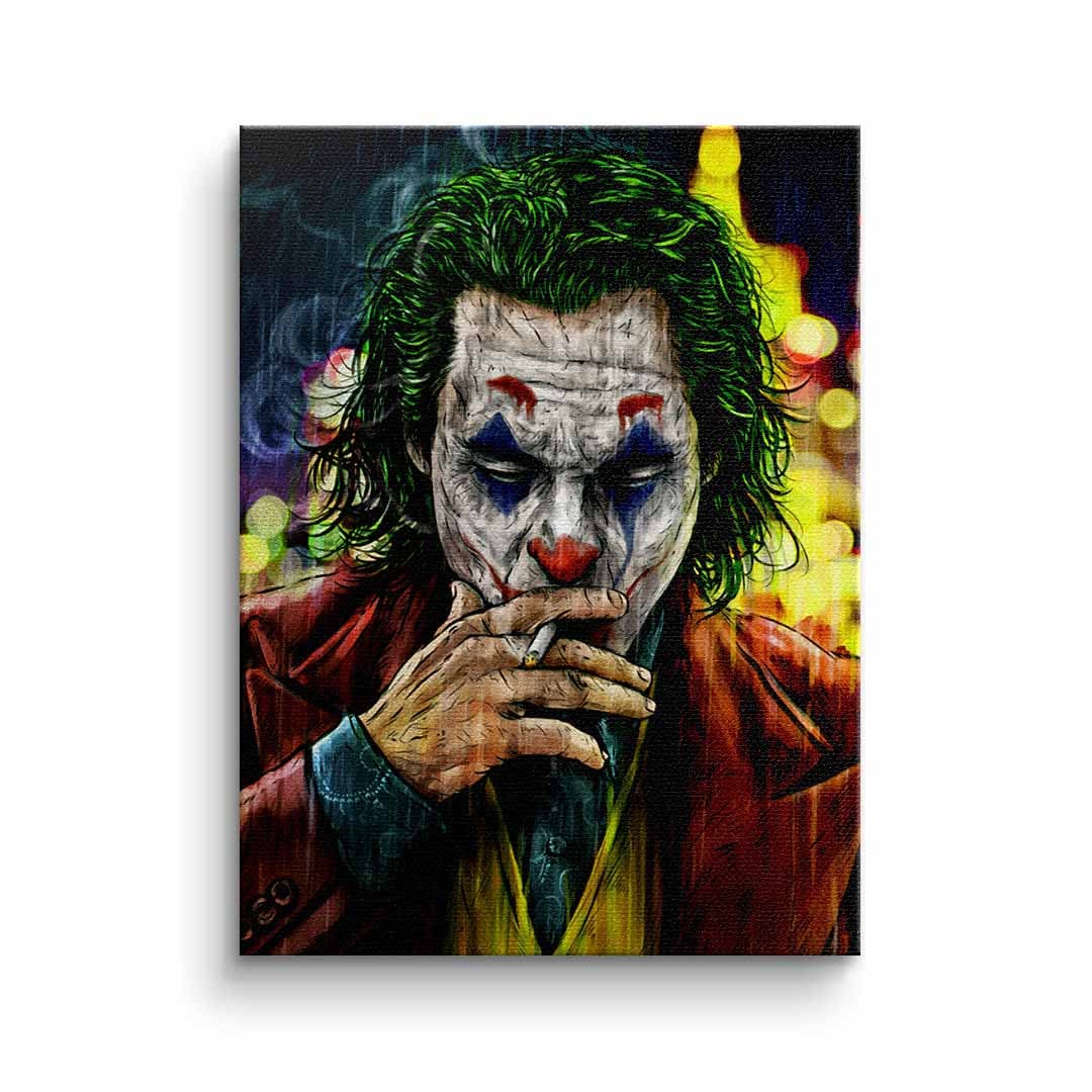 Tablou canvas răufăcător cu machiaj de clovn – decor cameră gaming