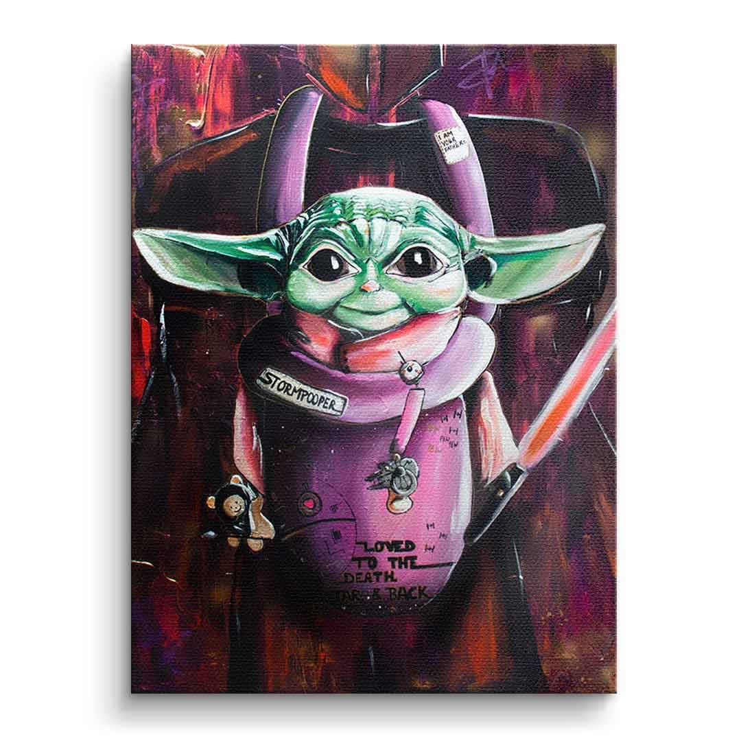 Tablou canvas extraterestru verde bebeluș – pentru camera copiilor