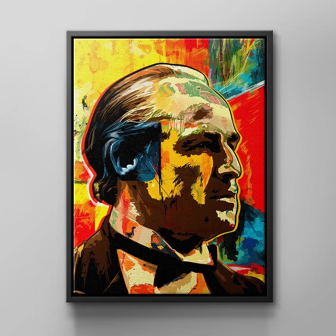 Tablou canvas patriarh mafiot street art colorat – decor sufragerie
