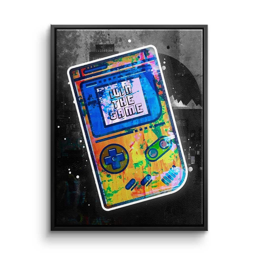Tablou canvas consolă de joc retro pop art – decor cameră gaming