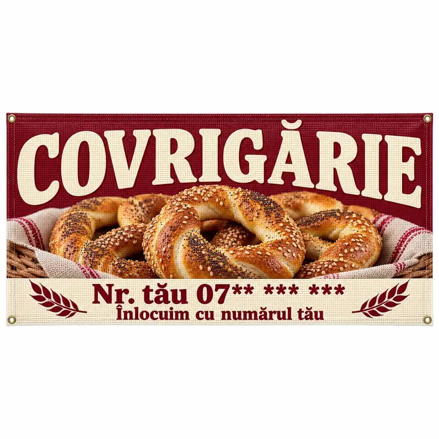 Mesh covrigărie cu numărul tău
