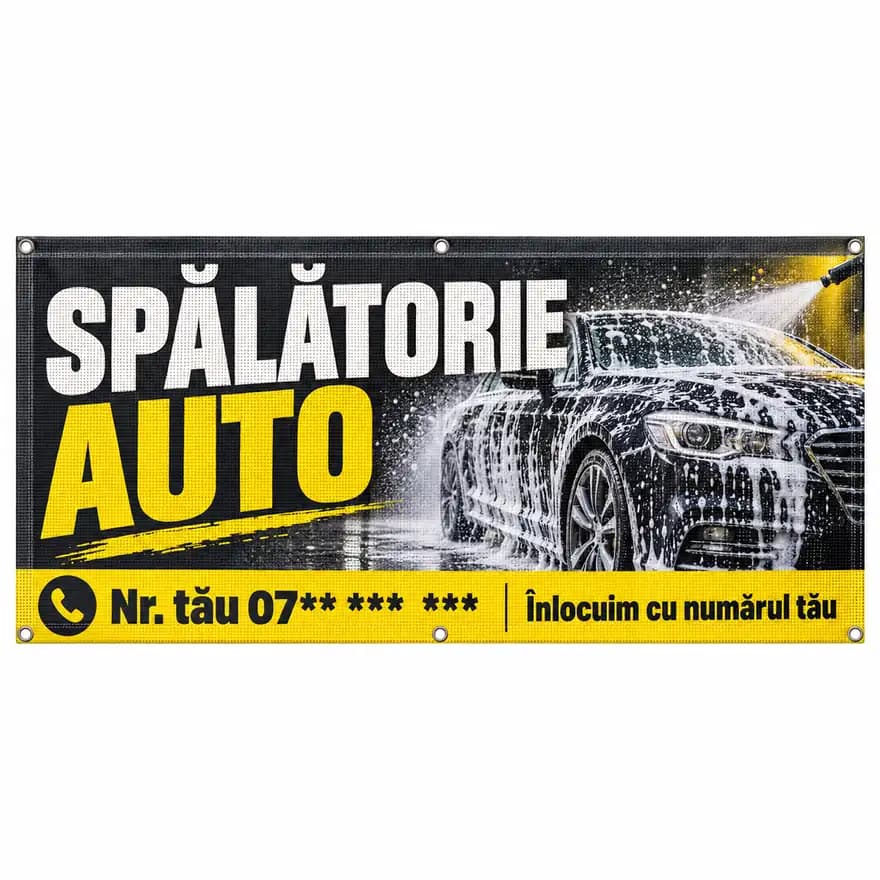 Mesh spălătorie auto cu numărul tău