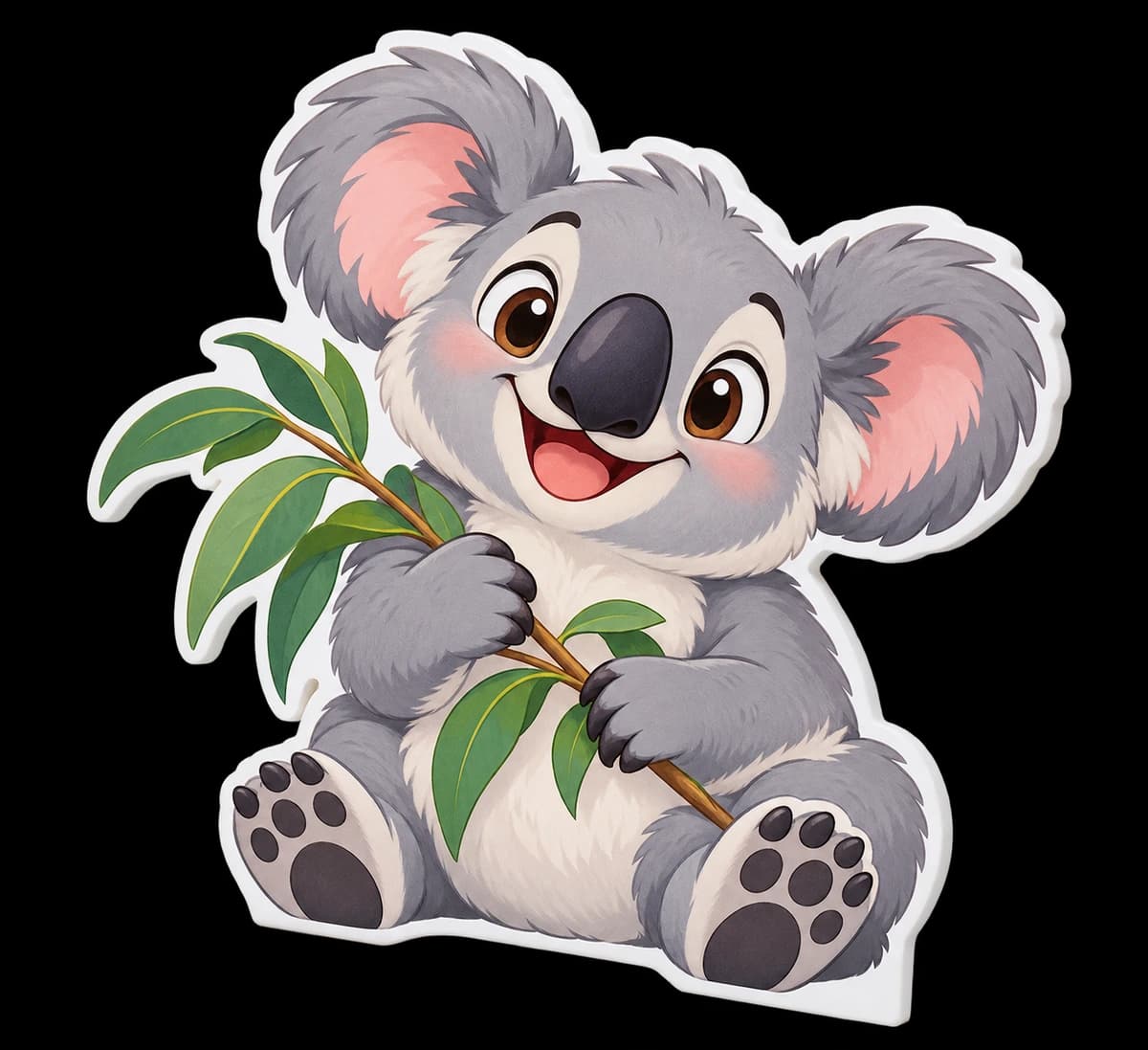Decor Forex koala jucăuș decupat pe contur