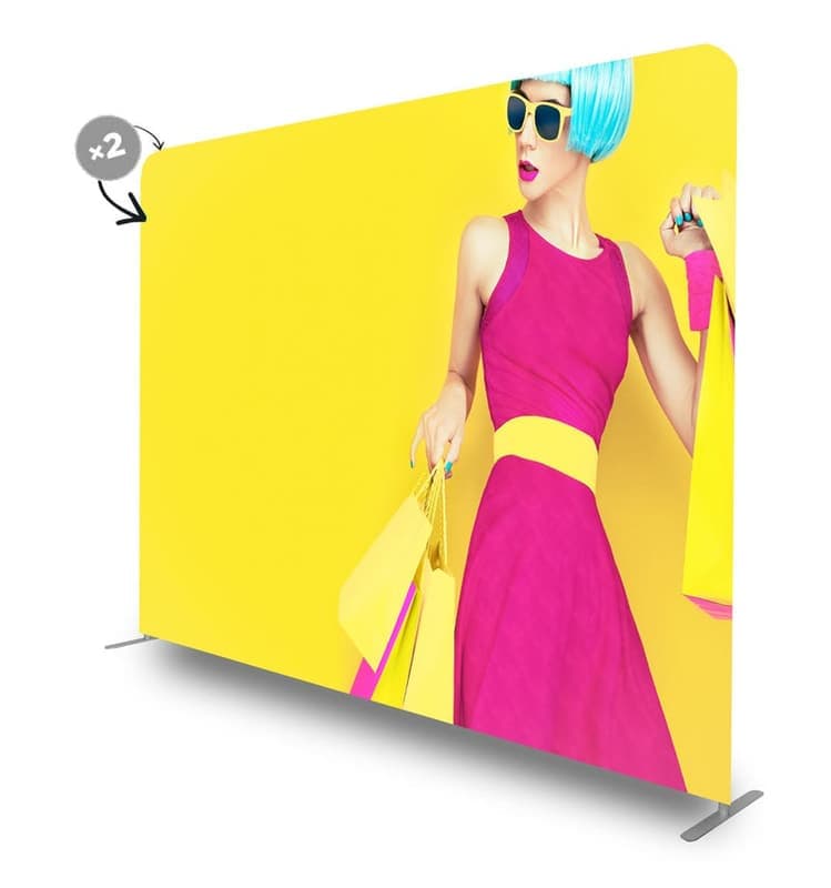 Pop-Up Textil Drept 8.0 m