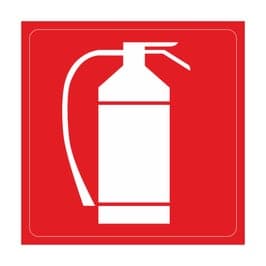 Semn Indicator Stingator, autocolant, 20 x 20 cm