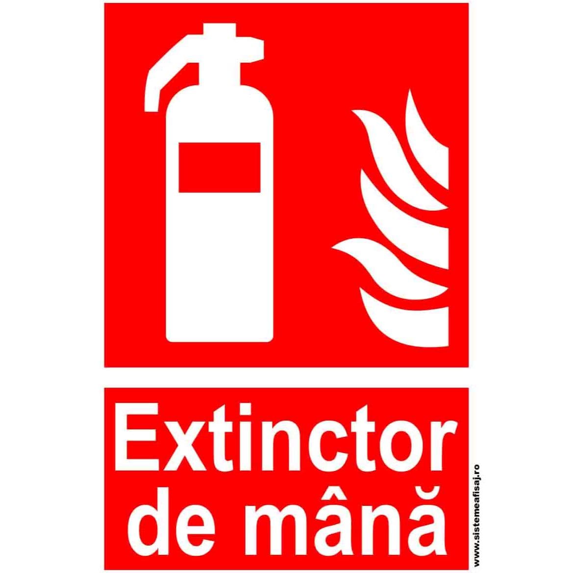 Semn Indicator Extinctor De Mana