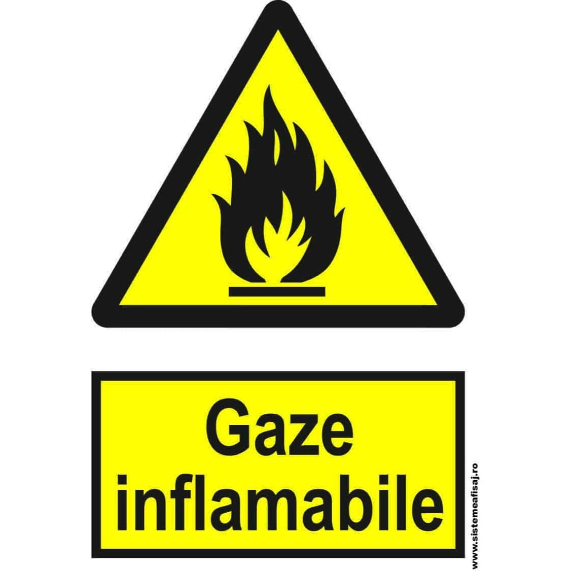 Semn Indicator Gaze Inflamabile