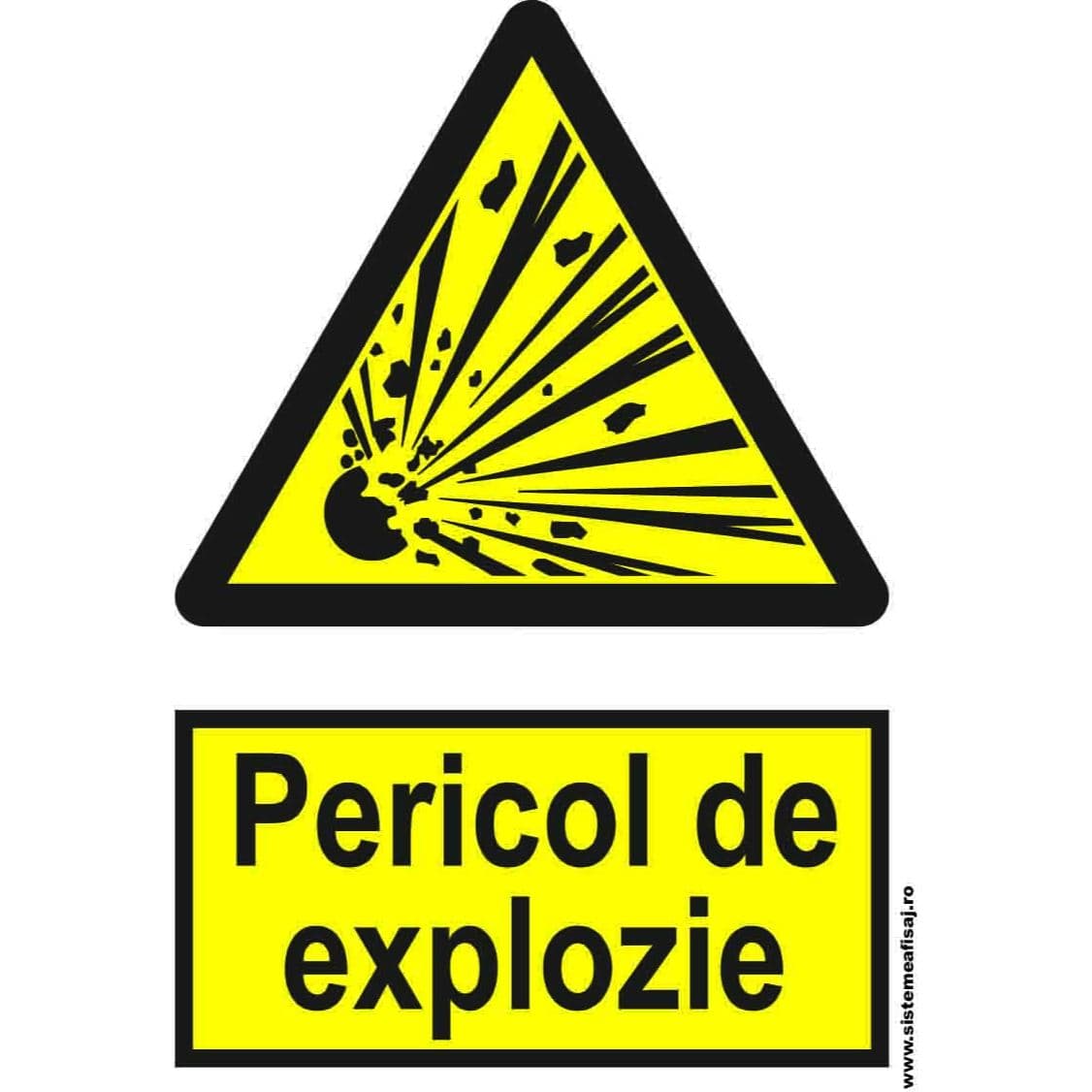 Semn Indicator Pericol De Explozie